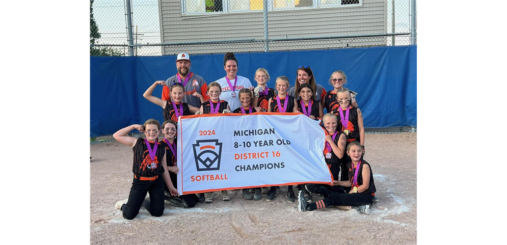 8-10 Year Old Softball District Champions - Tecumseh Area Little League